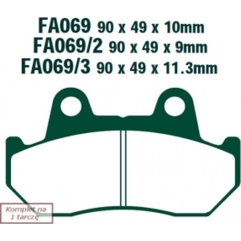 EBC Bremsklötze FA069HH EBC Bremsklötze FA069HH