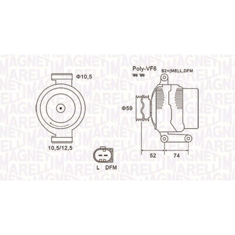 MAGNETI MARELLI Generator 063731928010 MAGNETI MARELLI Generator 063731928010