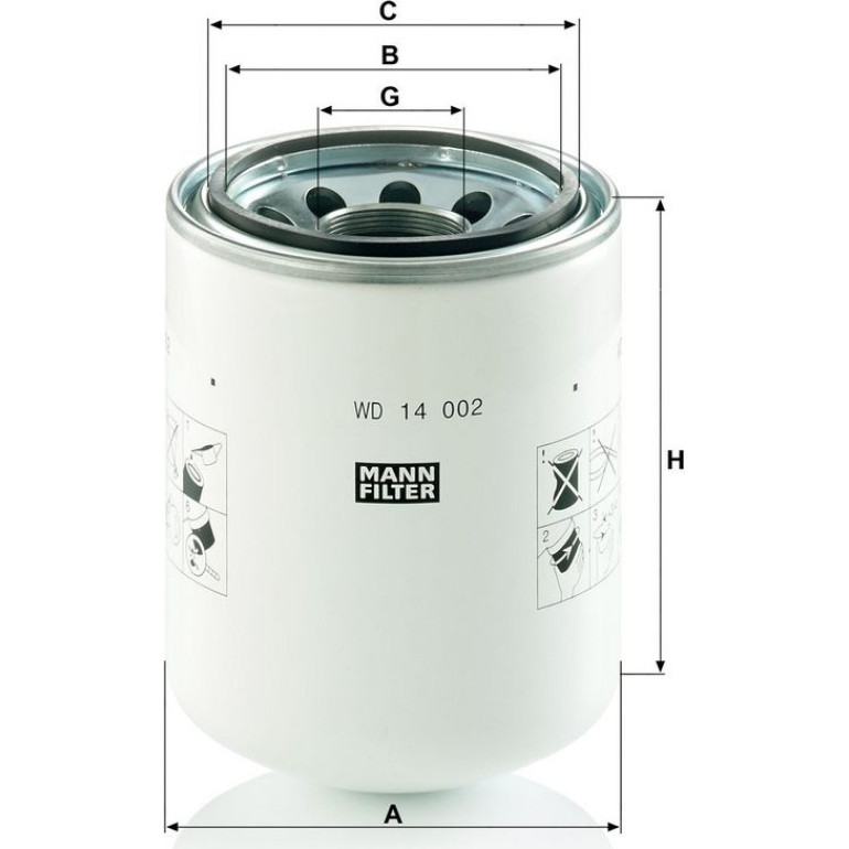 Mann & Hummel Industriefilter WD 14 002 Mann & Hummel Industriefilter WD 14 002