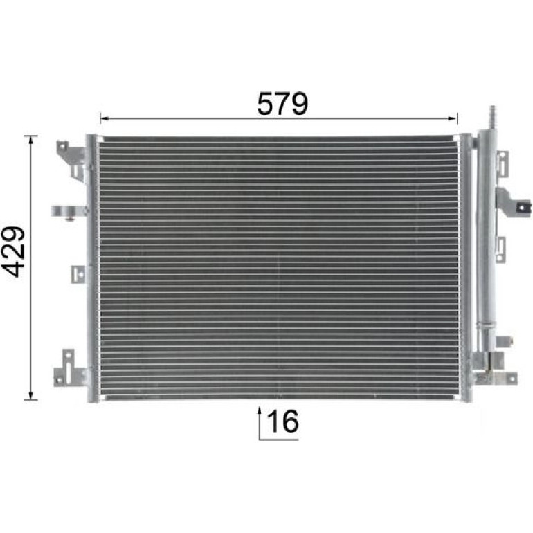 Kondensator, Klimaanlage AC 635 000S Kondensator, Klimaanlage AC 635 000S