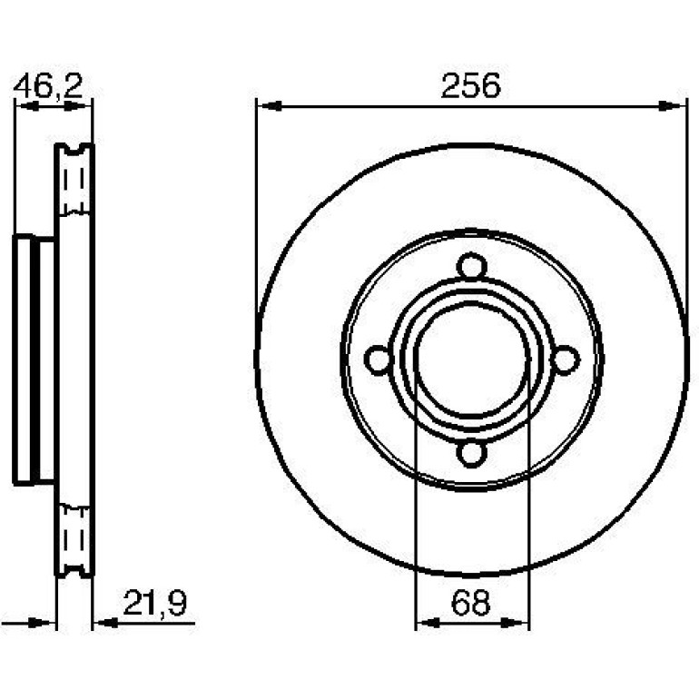 Bremsscheibe VA 0 986 478 018 Bremsscheibe VA 0 986 478 018