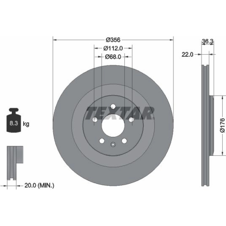 Bremsscheibe Audi T. A6/A7/A8 11 92241803 Bremsscheibe Audi T. A6/A7/A8 11 92241803