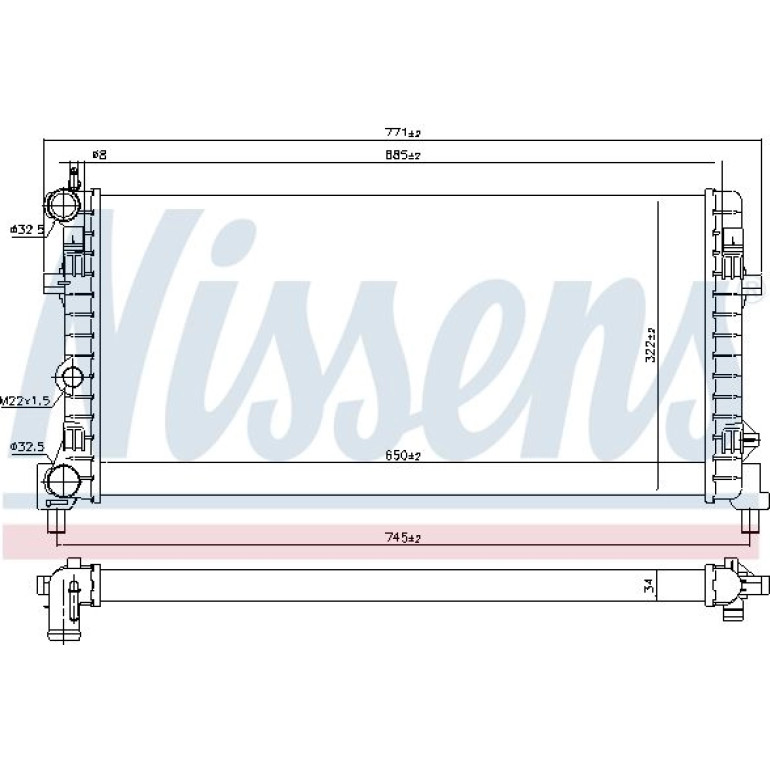 Wasserkühler PKW 640012 Wasserkühler PKW 640012