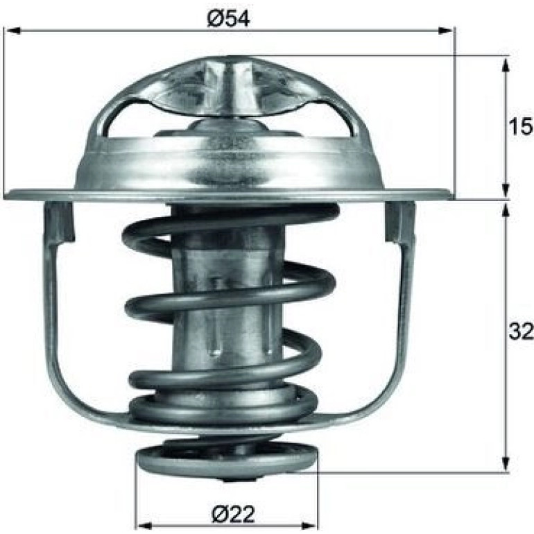 Thermostateinsatz mit Dichtung TX 120 89D Thermostateinsatz mit Dichtung TX 120 89D