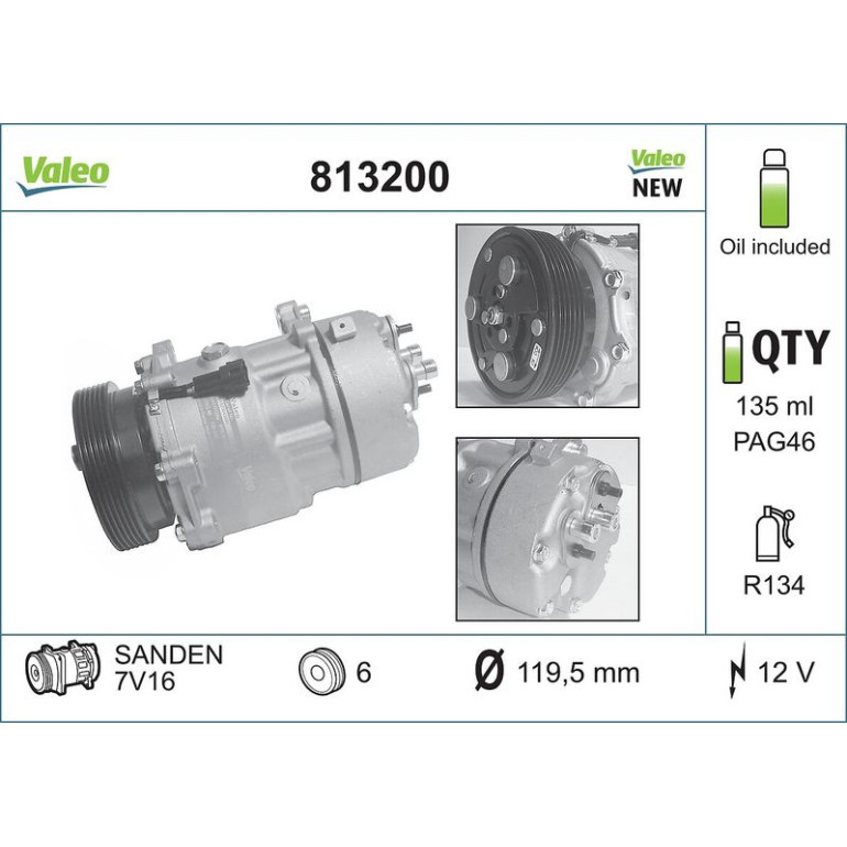 Kompressor, Klimaanlage 813200 Kompressor, Klimaanlage 813200