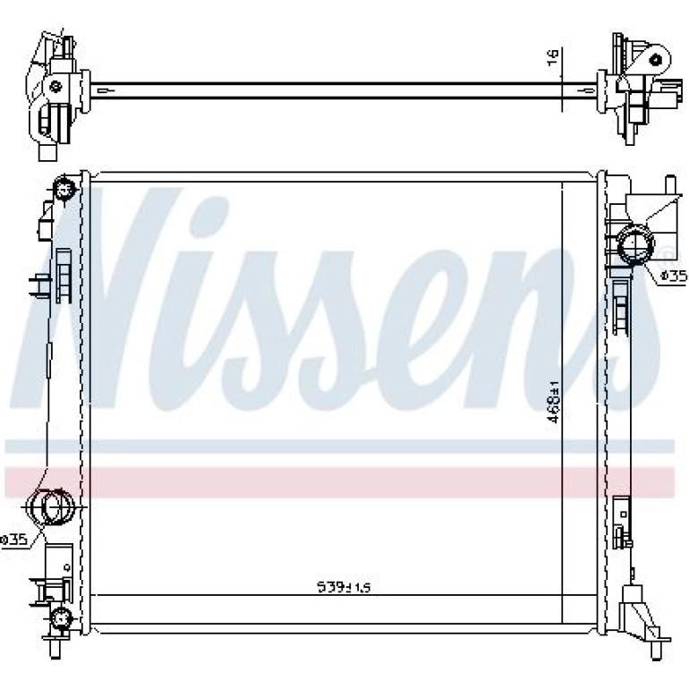 Wasserkühler PKW 637663 Wasserkühler PKW 637663
