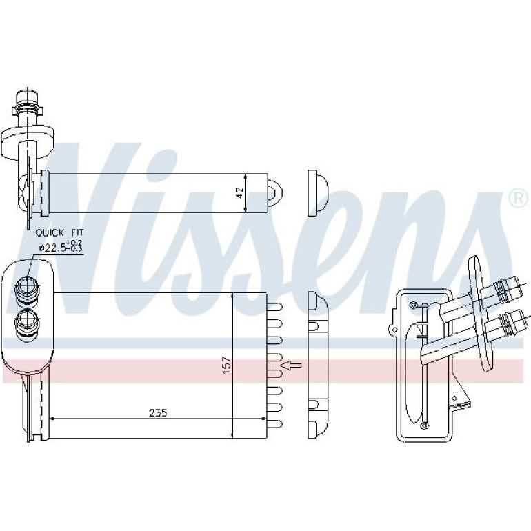 Heizkühler PKW 73921 Heizkühler PKW 73921