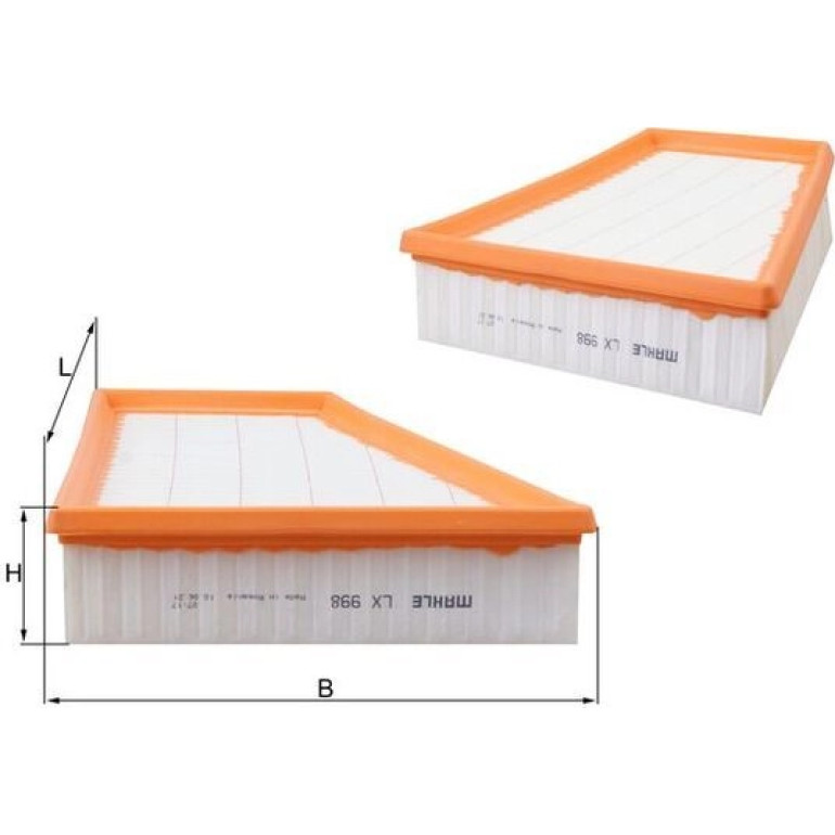 MAHLE Luftfilter LX 998 MAHLE Luftfilter LX 998
