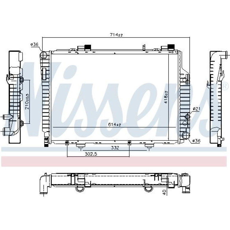 Wasserkühler PKW 62618 Wasserkühler PKW 62618