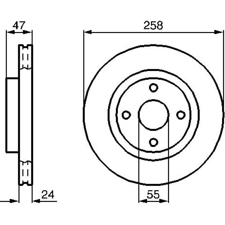Bremsscheibe VA 0 986 478 989 Bremsscheibe VA 0 986 478 989