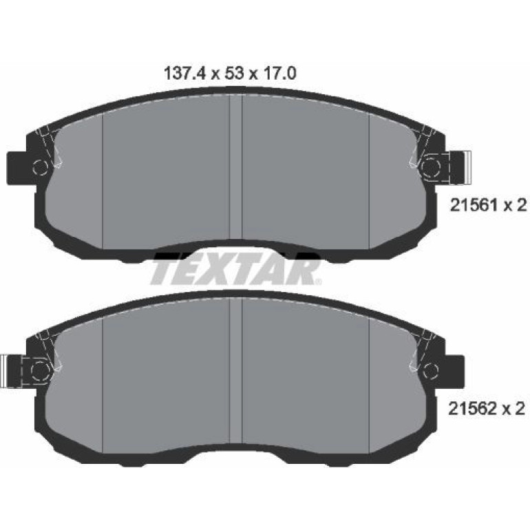 Bremsbelagsatz Nissan P. Juke 10 2156201