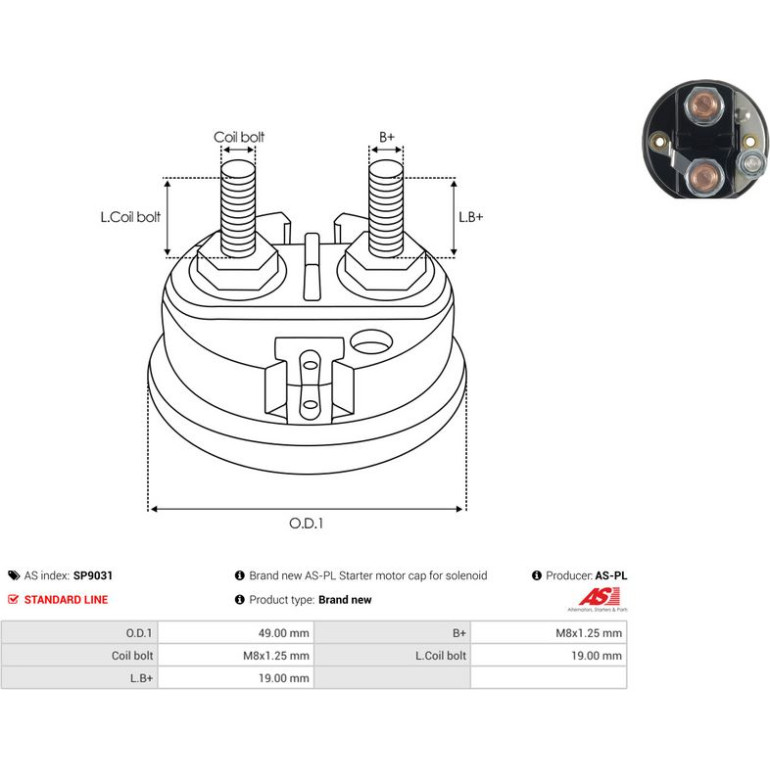 Reparatursatz, Anlasser SP9031 Reparatursatz, Anlasser SP9031