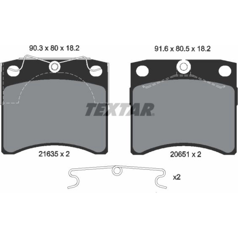 Bremsbelagsatz Vw P. T4 09/90 15 2163501 Bremsbelagsatz Vw P. T4 09/90 15 2163501