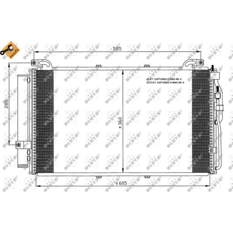 Kondensator, Klimaanlage 35477 Kondensator, Klimaanlage 35477
