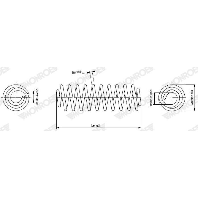 MONROE Fahrwerksfeder SP4363 MONROE Fahrwerksfeder SP4363