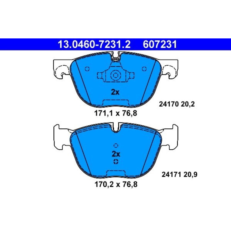 Bremsbelagsatz Bmw S. E70/E71 X5/X6 08 13.0460-7231.2 Bremsbelagsatz Bmw S. E70/E71 X5/X6 08 13.0460-7231.2