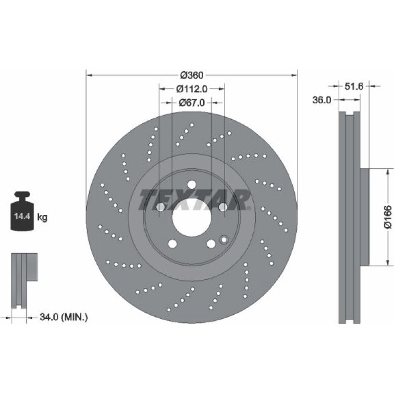 Bremsscheibe Db P. C218/X218 4.7 11 92283905 Bremsscheibe Db P. C218/X218 4.7 11 92283905