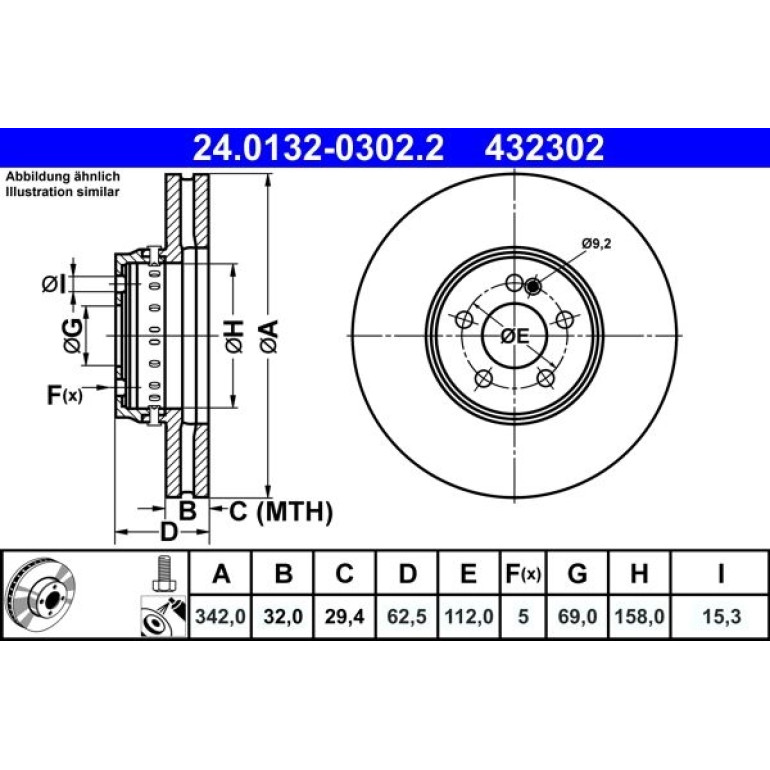 Bremsscheibe 24.0132-0302.2