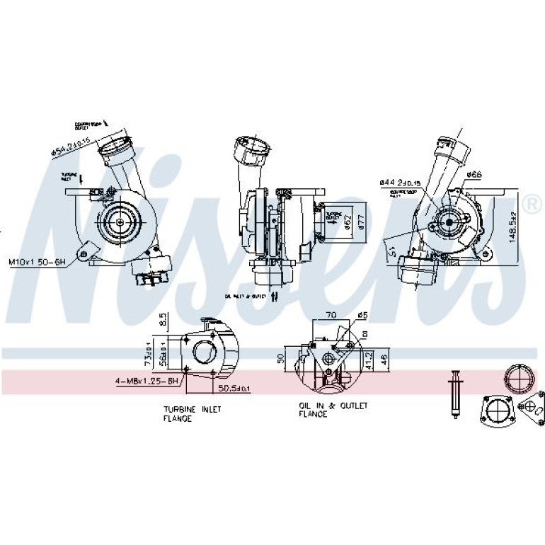 NISSENS Turbolader 93118 NISSENS Turbolader 93118