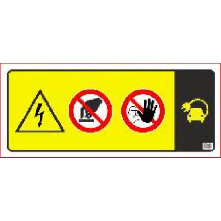 Warntafel für Absperrkette 31366