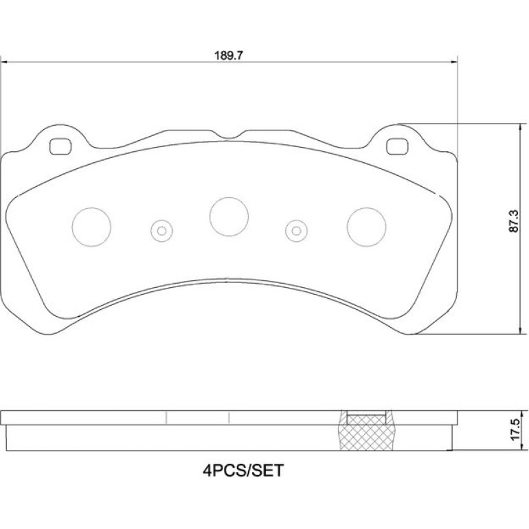 BREMBO Bremsklötze VA P 86 034 BREMBO Bremsklötze VA P 86 034