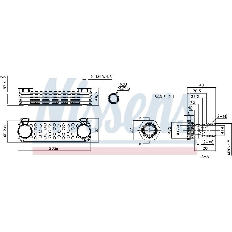 Ölkühler PKW 90997 Ölkühler PKW 90997