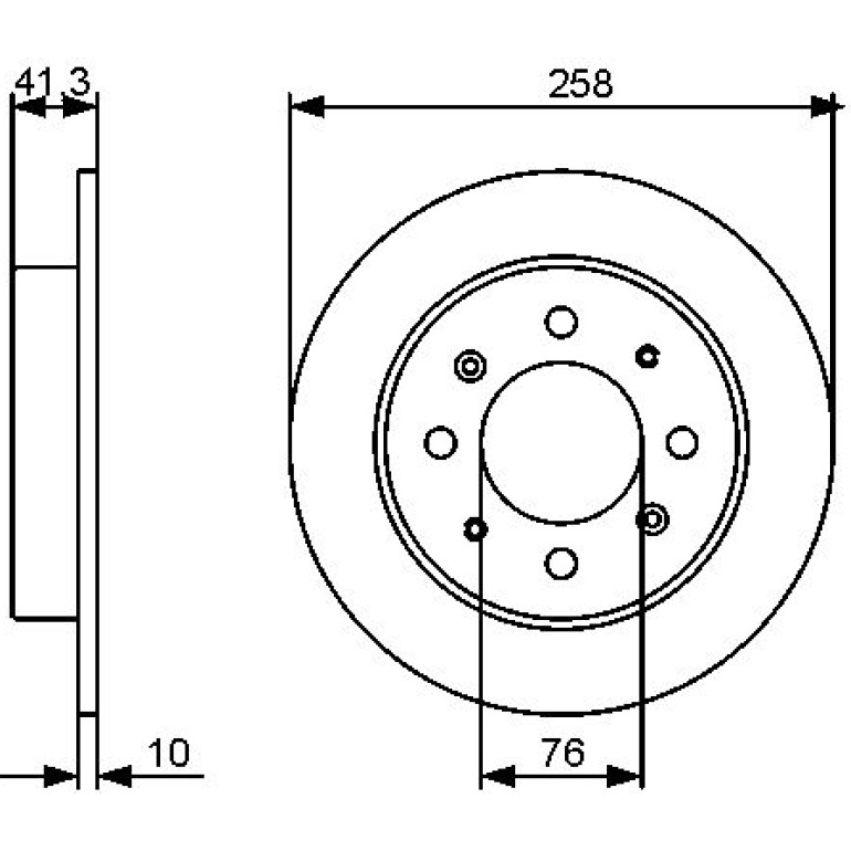 Bremsscheibe HA 0 986 479 462 Bremsscheibe HA 0 986 479 462