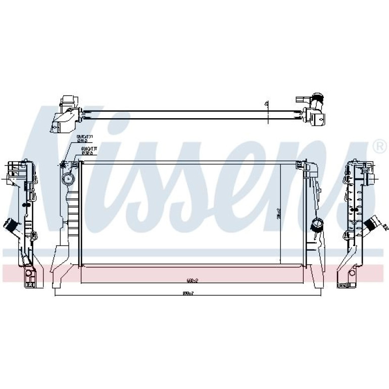 Wasserkühler PKW 60861 Wasserkühler PKW 60861