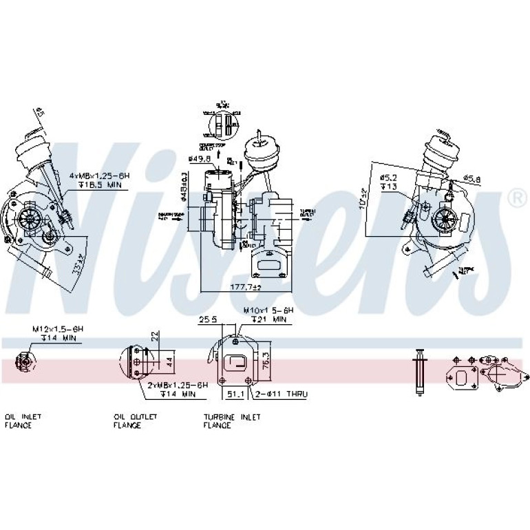 NISSENS Turbolader 93026 NISSENS Turbolader 93026