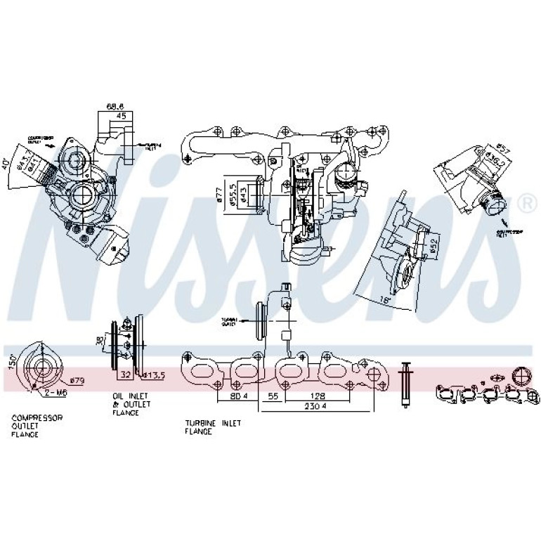 NISSENS Turbolader 93420 NISSENS Turbolader 93420