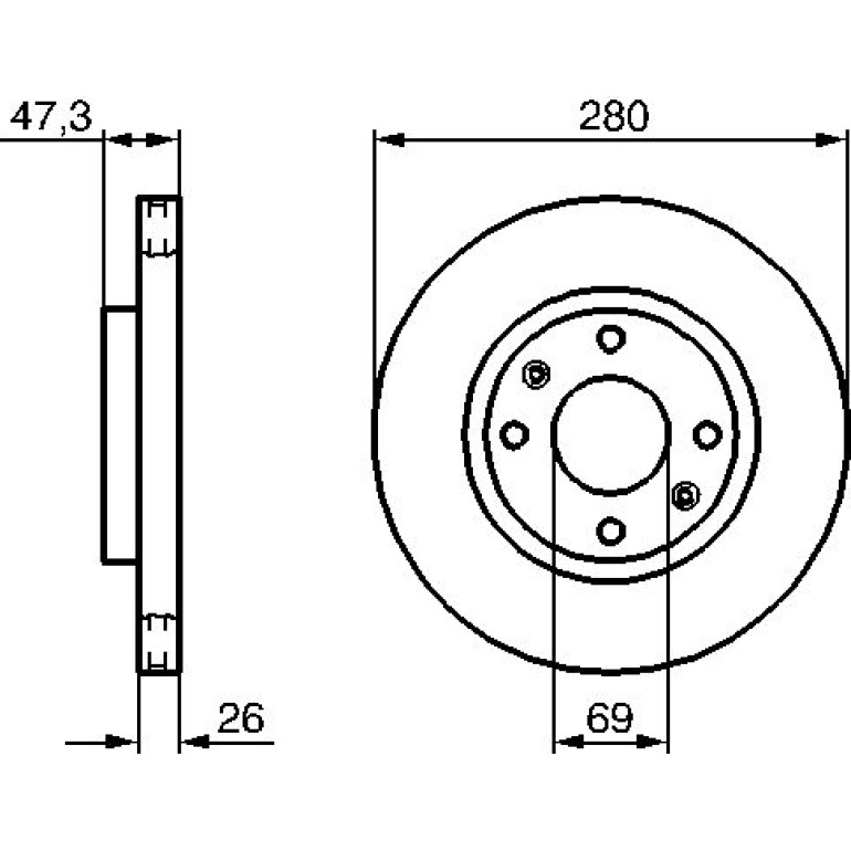 Bremsscheibe VA 0 986 479 229 Bremsscheibe VA 0 986 479 229