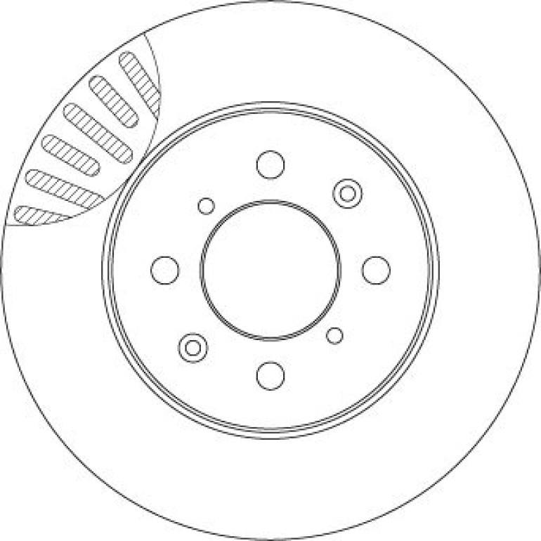 Bremsscheibe Honda P. Jazz 02-/08-/City 08- 258Mm Höhe. 39,2 Mm DF4825 Bremsscheibe Honda P. Jazz 02-/08-/City 08- 258Mm Höhe. 39,2 Mm DF4825