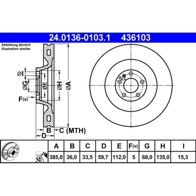 Bremsscheibe Audi P. A8 2.8-6.0 Quattro 02-10 24.0136-0103.1 Bremsscheibe Audi P. A8 2.8-6.0 Quattro 02-10 24.0136-0103.1