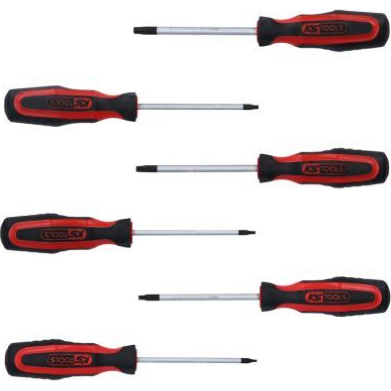 KS TOOLS ERGOTORQUEplus Schraubendreher-Set, 6-teilig, TX mit Loch 159.0040