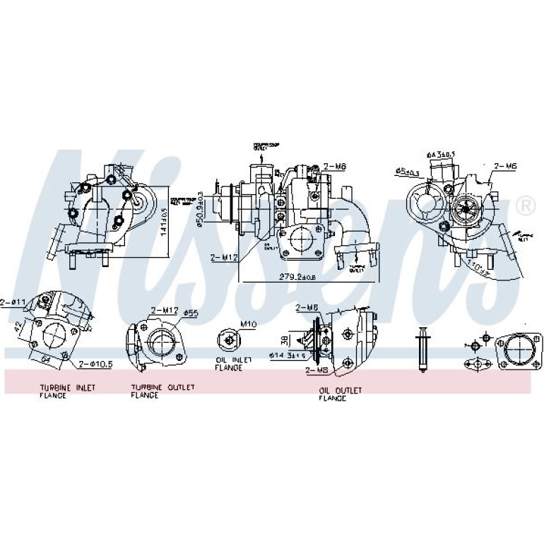 NISSENS Turbolader 93642 NISSENS Turbolader 93642
