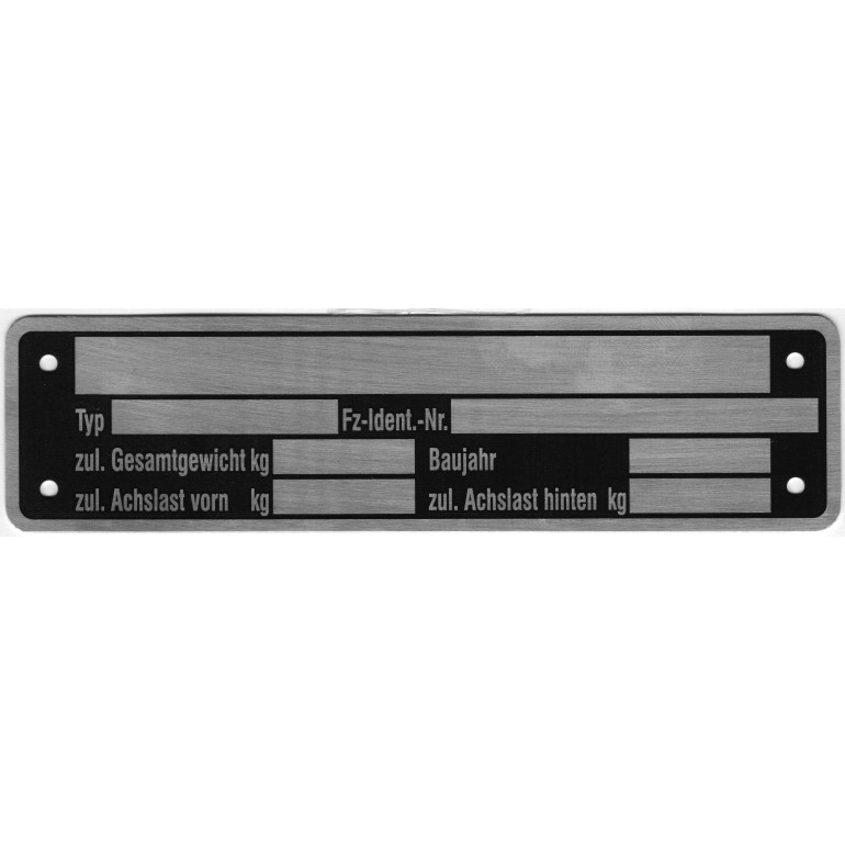 Typenschild 4-Loch 404419.001