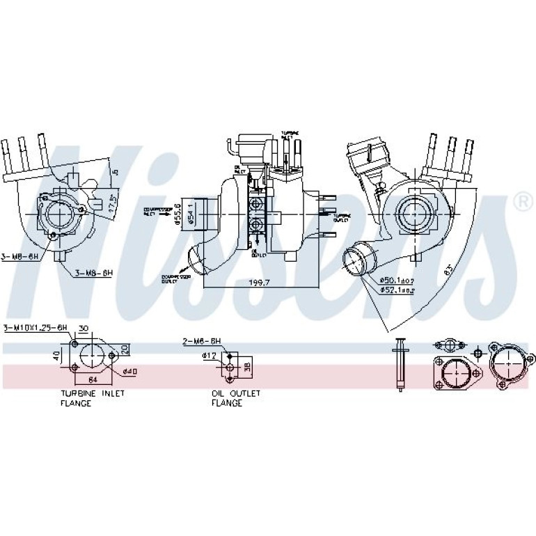 NISSENS Turbolader 93228 NISSENS Turbolader 93228