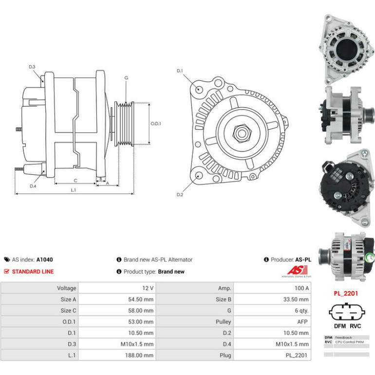 Generator A1040 Generator A1040