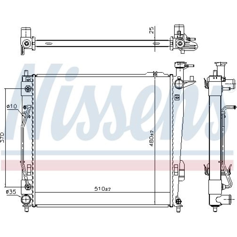 Wasserkühler PKW 675046 Wasserkühler PKW 675046