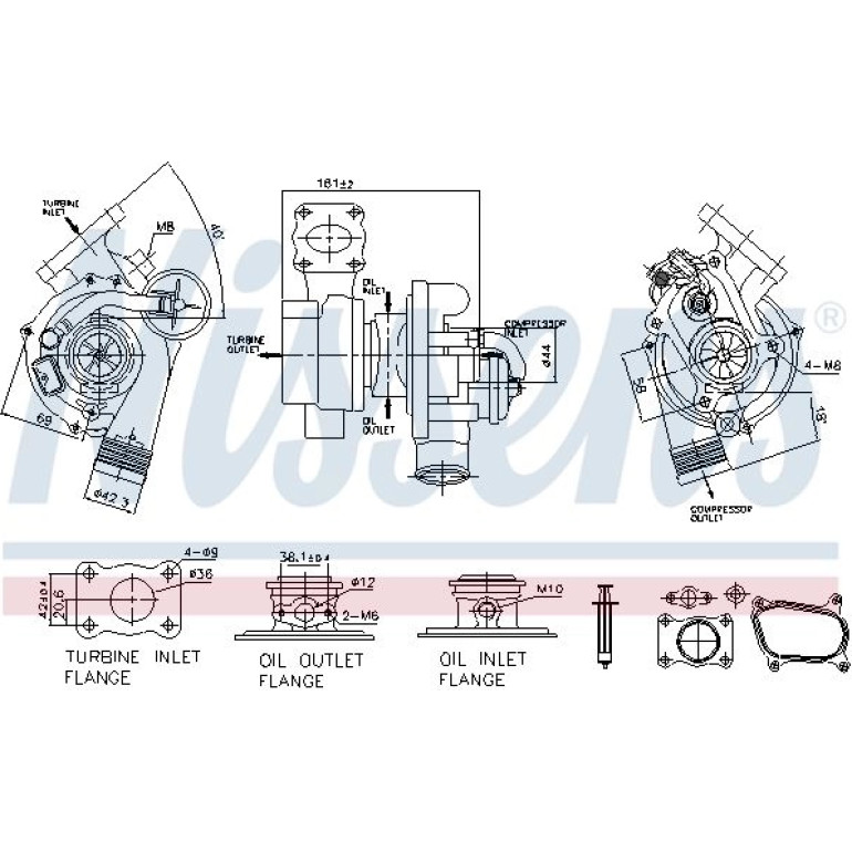 NISSENS Turbolader 93160 NISSENS Turbolader 93160