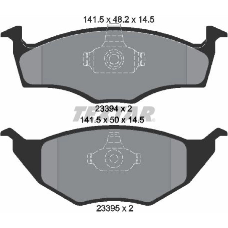 Bremsbelagsatz Vw P. Lupo 99 2339402 Bremsbelagsatz Vw P. Lupo 99 2339402