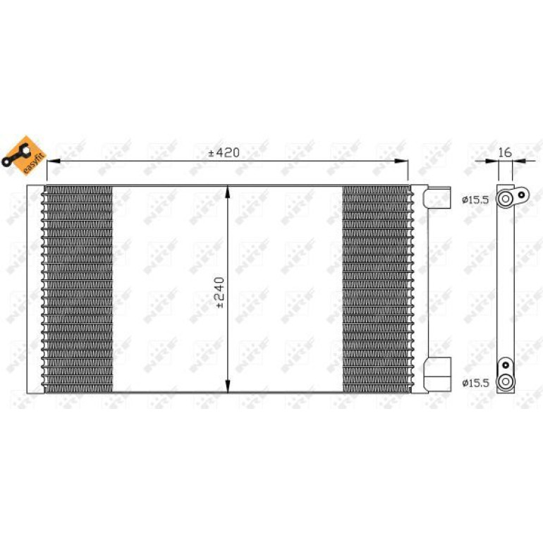 Kondensator, Klimaanlage 35487 Kondensator, Klimaanlage 35487