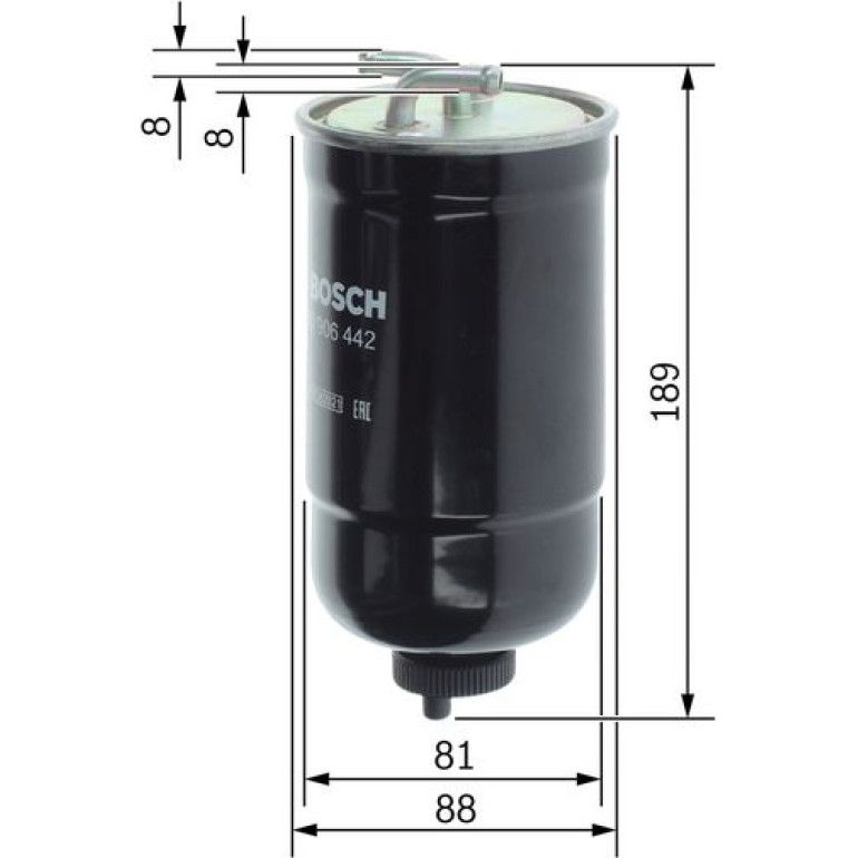 Bosch Kraftstofffilter 0 450 906 442 Bosch Kraftstofffilter 0 450 906 442