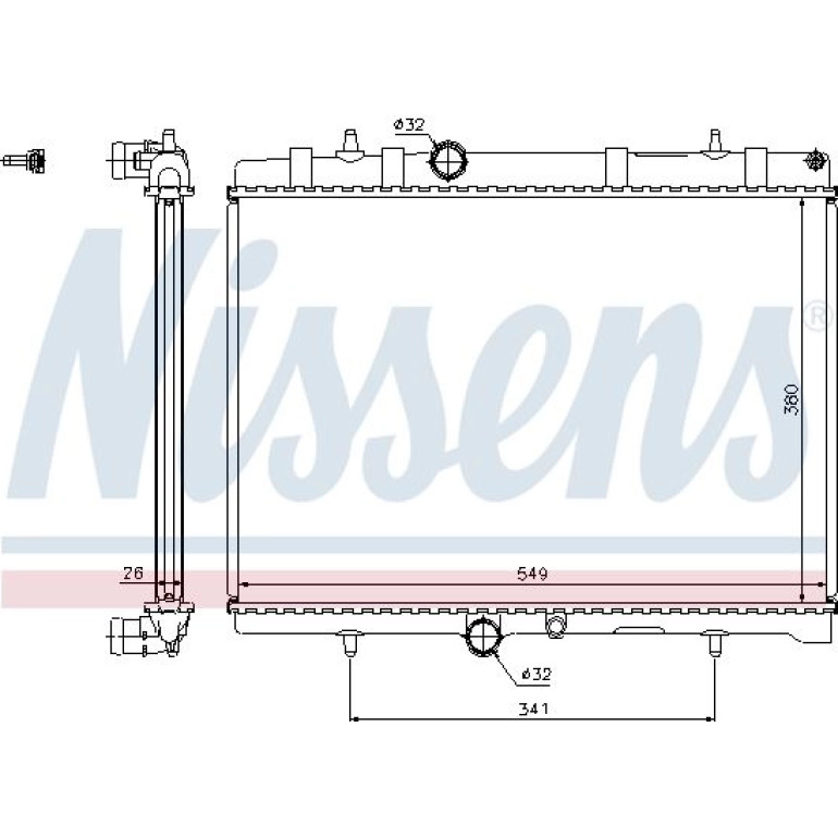 Wasserkühler PKW 63606A Wasserkühler PKW 63606A