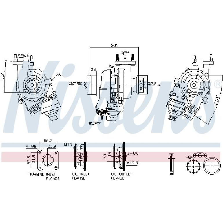 NISSENS Turbolader 93607 NISSENS Turbolader 93607