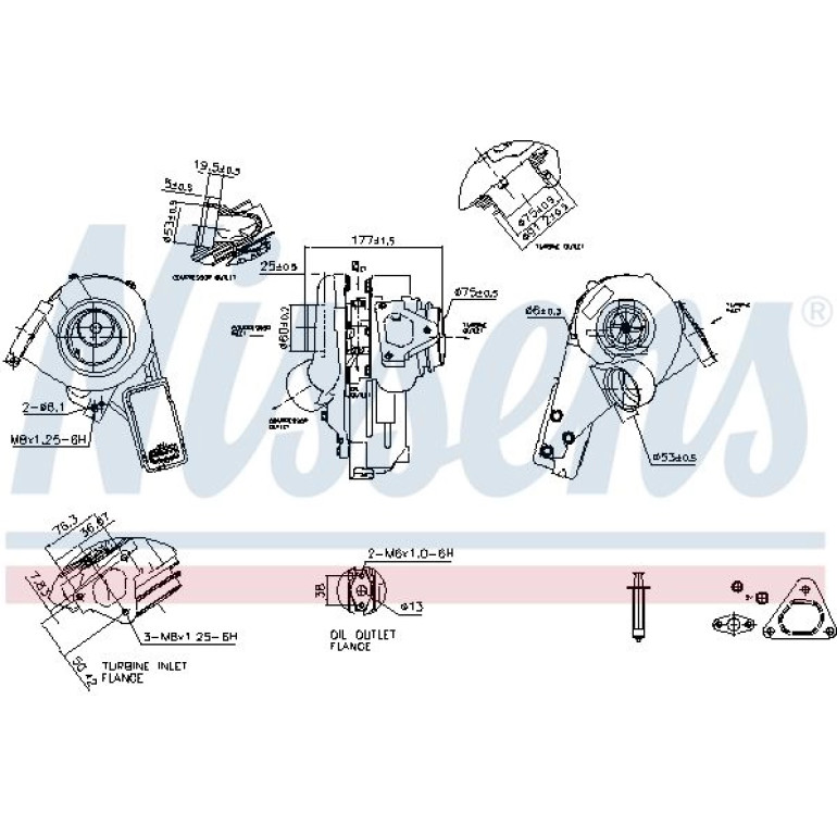 NISSENS Turbolader 93273 NISSENS Turbolader 93273