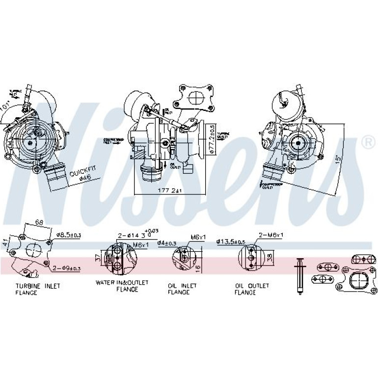 NISSENS Turbolader 93276