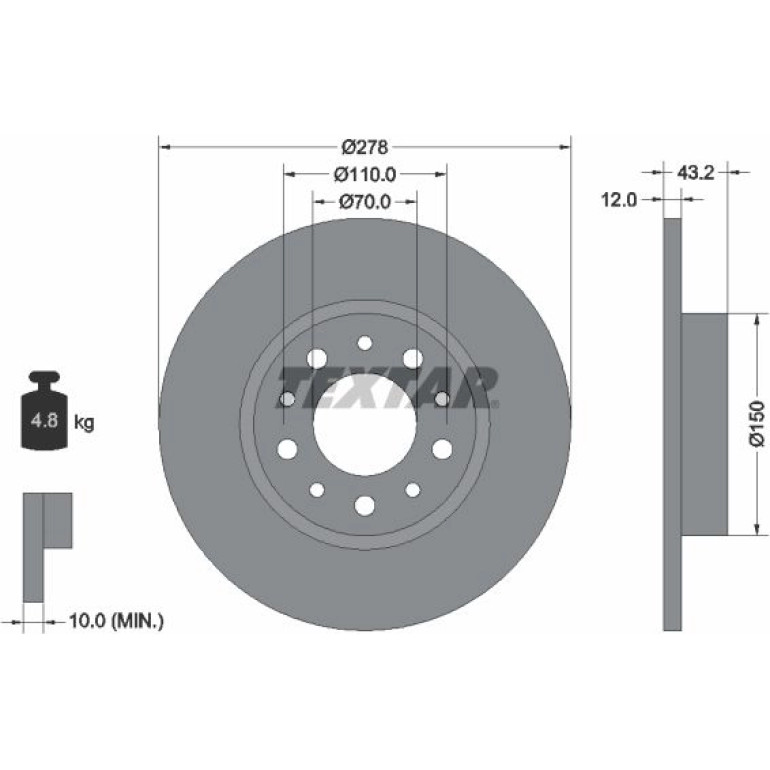 Bremsscheibe Alfa Vol. 159 05 92145203 Bremsscheibe Alfa Vol. 159 05 92145203