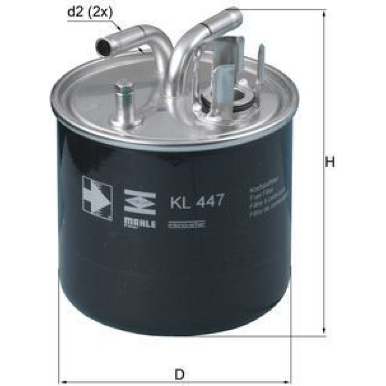 MAHLE Kraftstofffilter KL 447 MAHLE Kraftstofffilter KL 447
