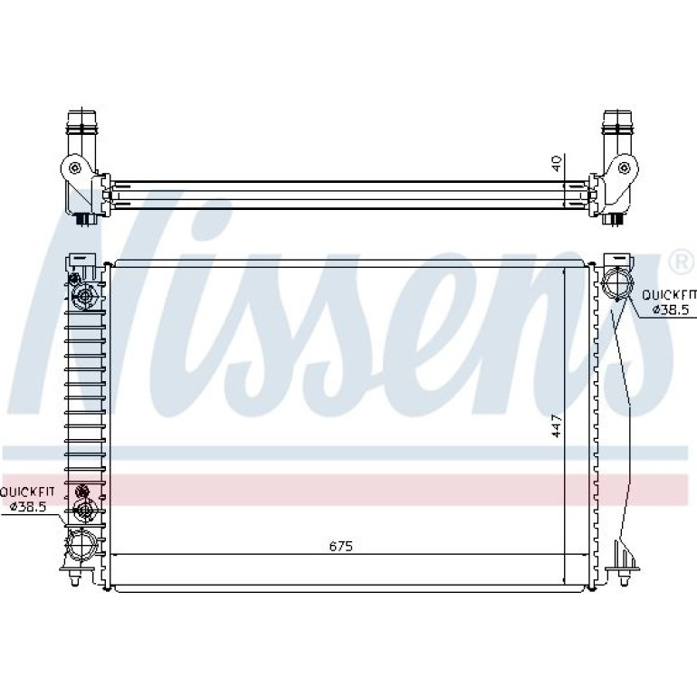 Wasserkühler PKW 60328